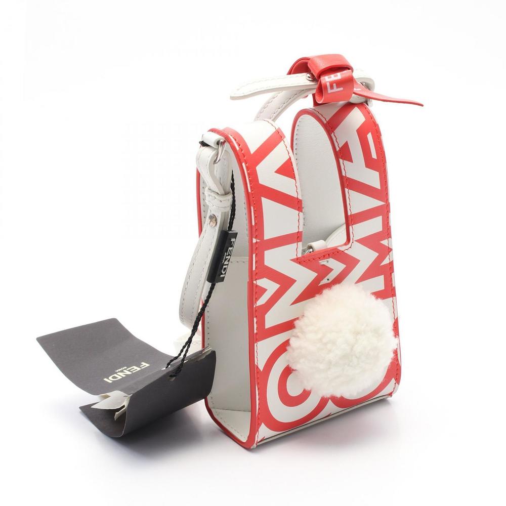 Fendi Handbag BUNNY MARC JACOBS MINI red white BUSTINA leather